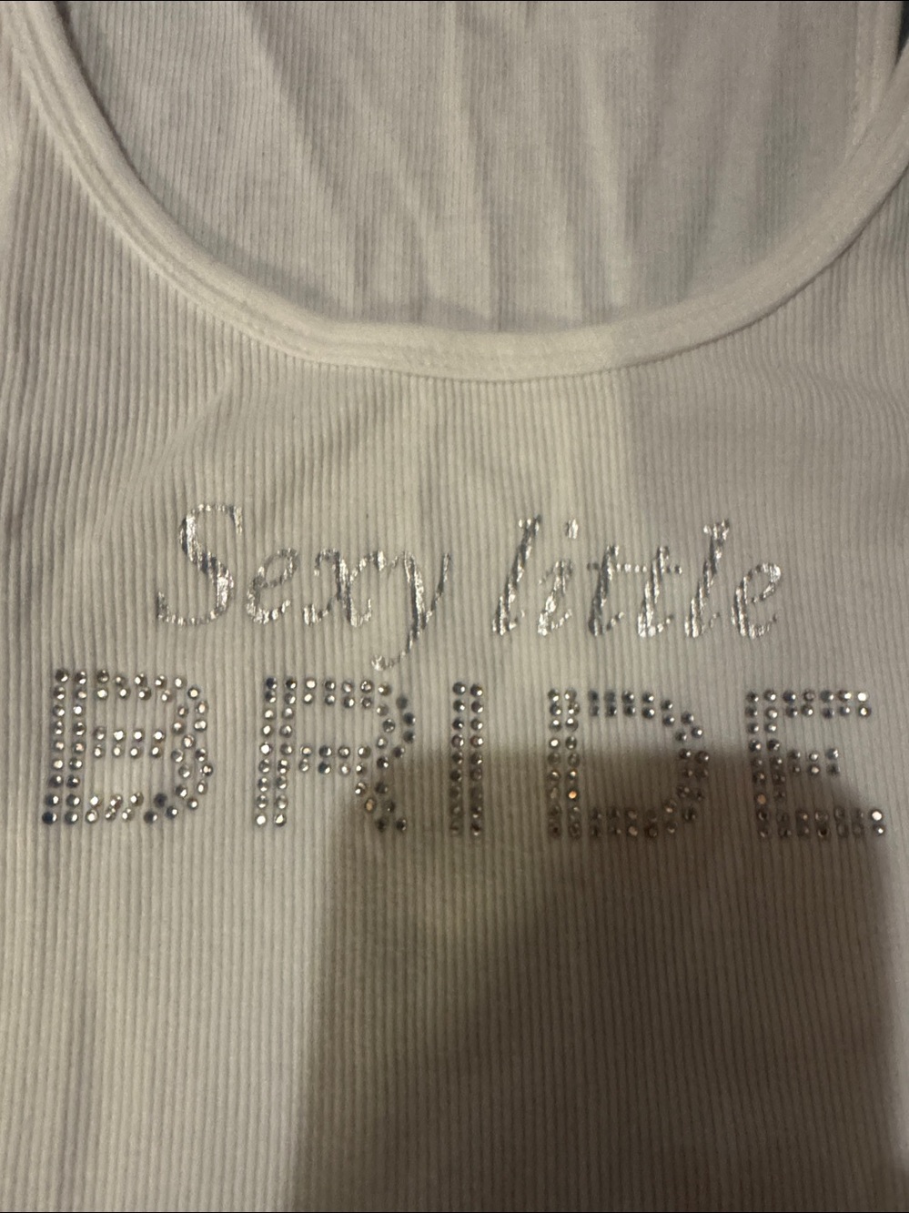 Sexy little bride tank top. - Picture 6 of 6